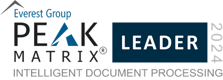 Intelligent Document Processing (IDP) 2024 - PEAK Matrix Award Logo - Leader
